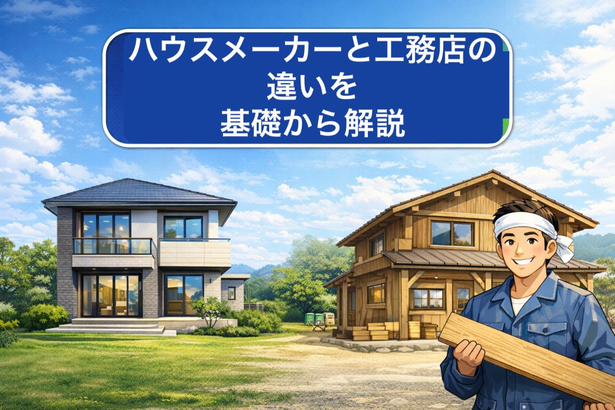ハウスメーカーと工務店の違いを基礎から解説