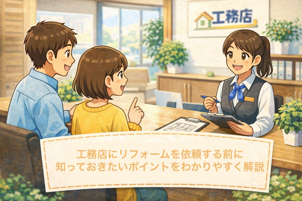 工務店にリフォームを依頼する前に知っておきたいポイントをわかりやすく解説