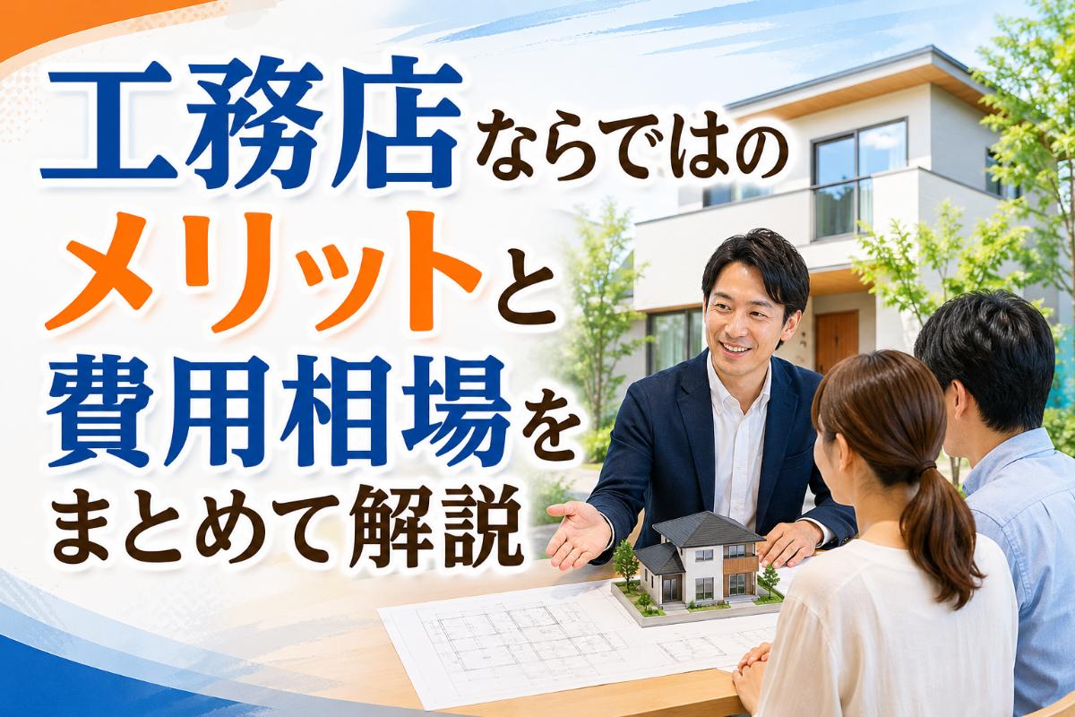 工務店ならではのメリットと費用相場をまとめて解説