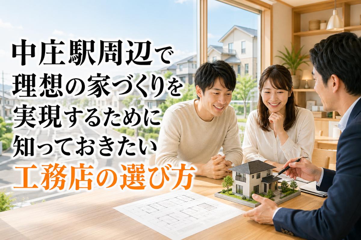 中庄駅周辺で理想の家づくりを実現するために知っておきたい工務店の選び方
