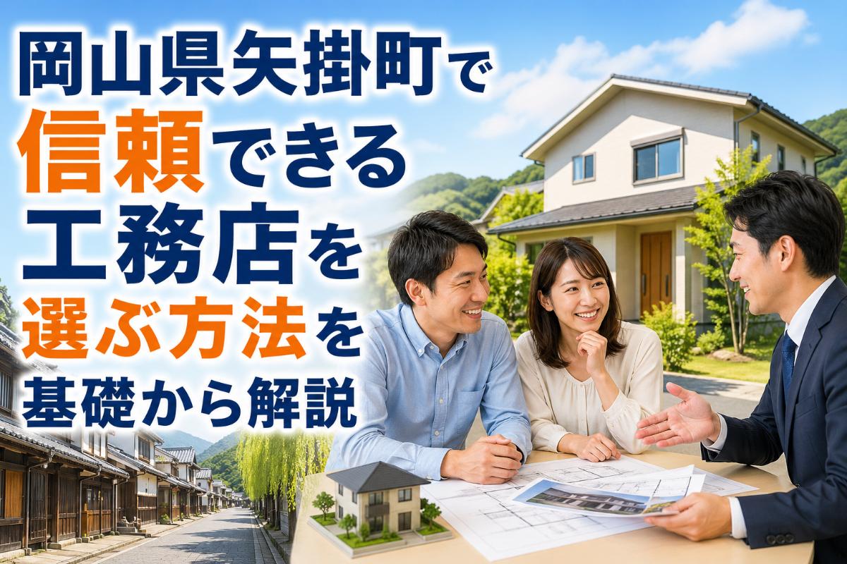 岡山県矢掛町で信頼できる工務店を選ぶ方法を基礎から解説