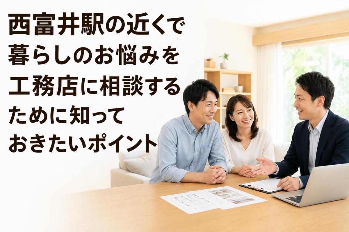 西富井駅の近くで暮らしのお悩みを工務店に相談するために知っておきたいポイント