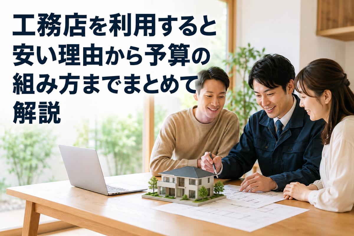工務店を利用すると安い理由から予算の組み方までまとめて解説