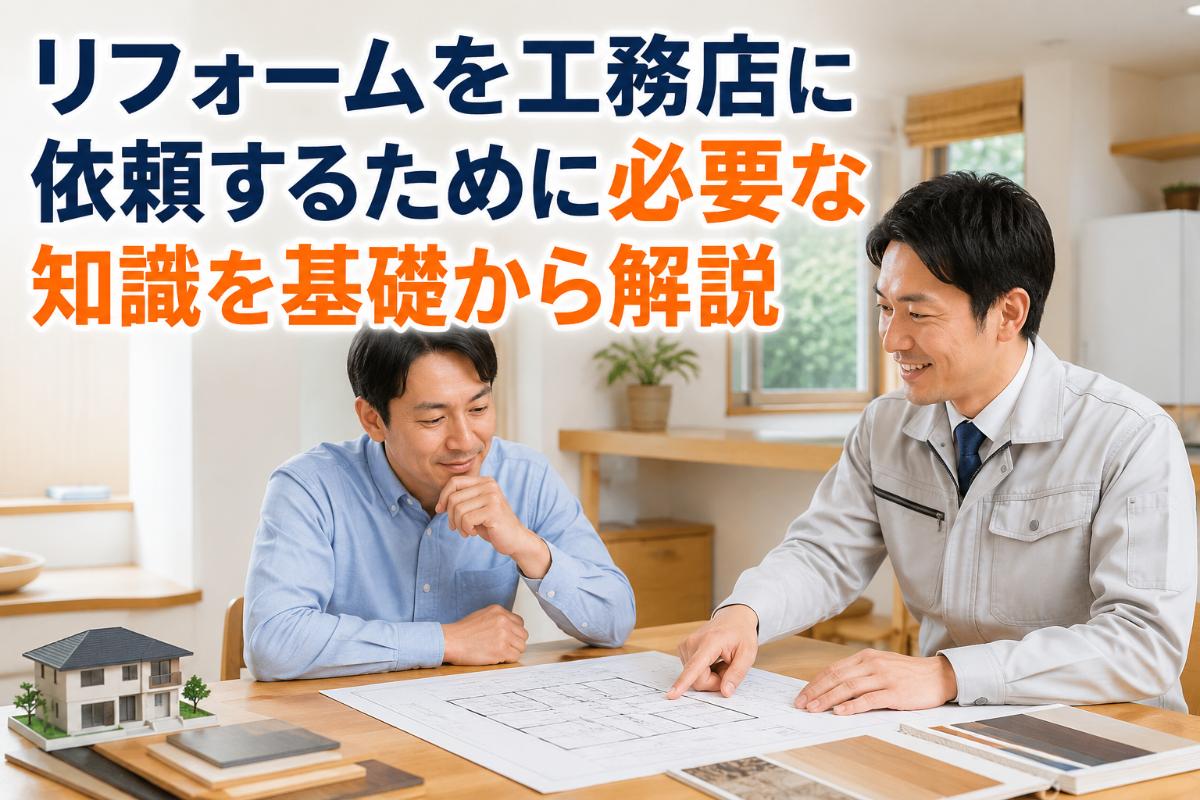 リフォームを工務店に依頼するために必要な知識を基礎から解説