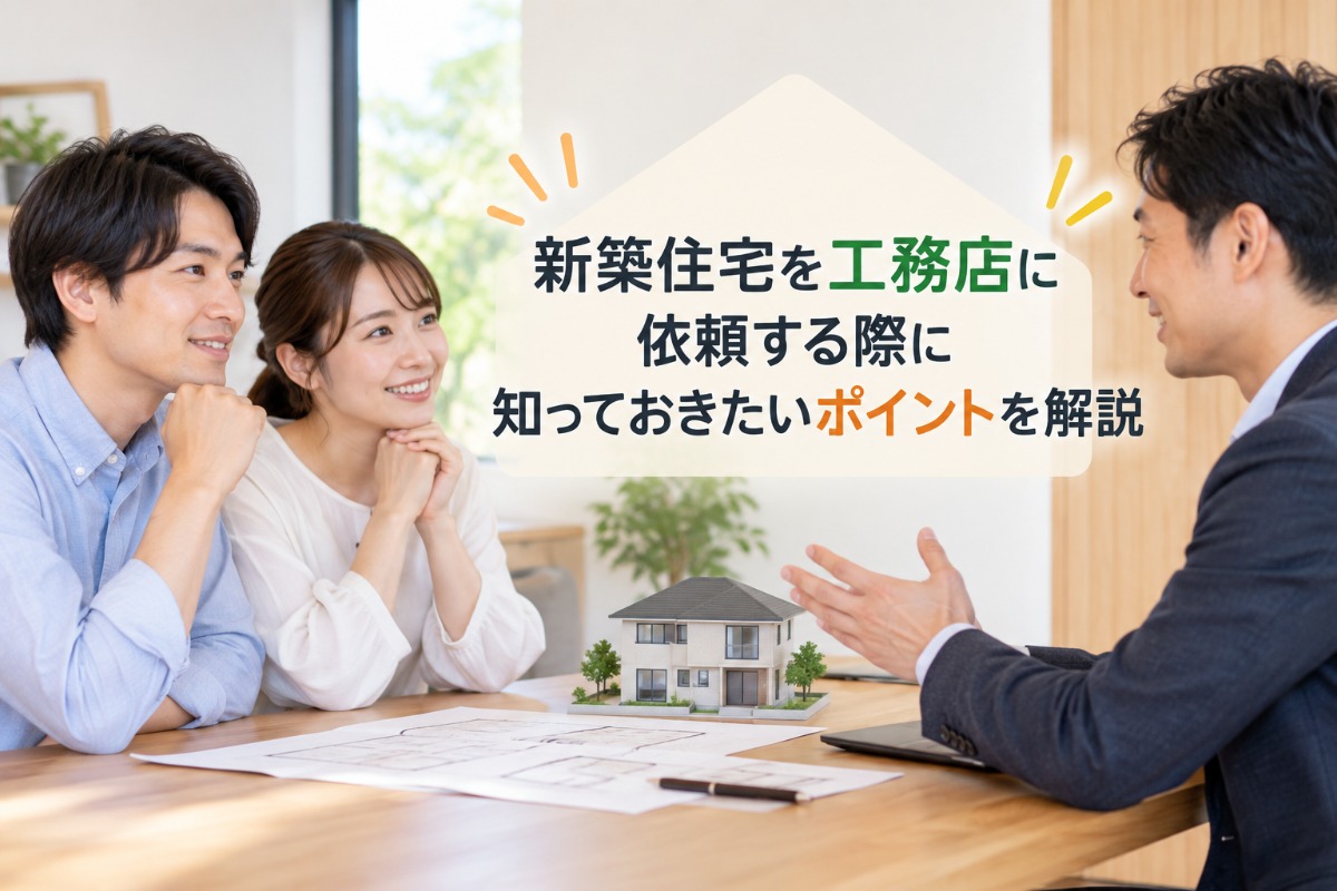 新築住宅を工務店に依頼する際に知っておきたいポイントを解説