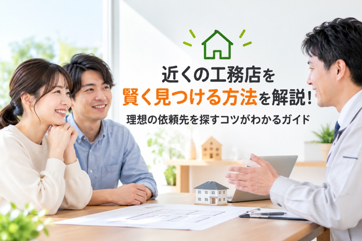 近くの工務店を賢く見つける方法を解説！理想の依頼先を探すコツがわかるガイド