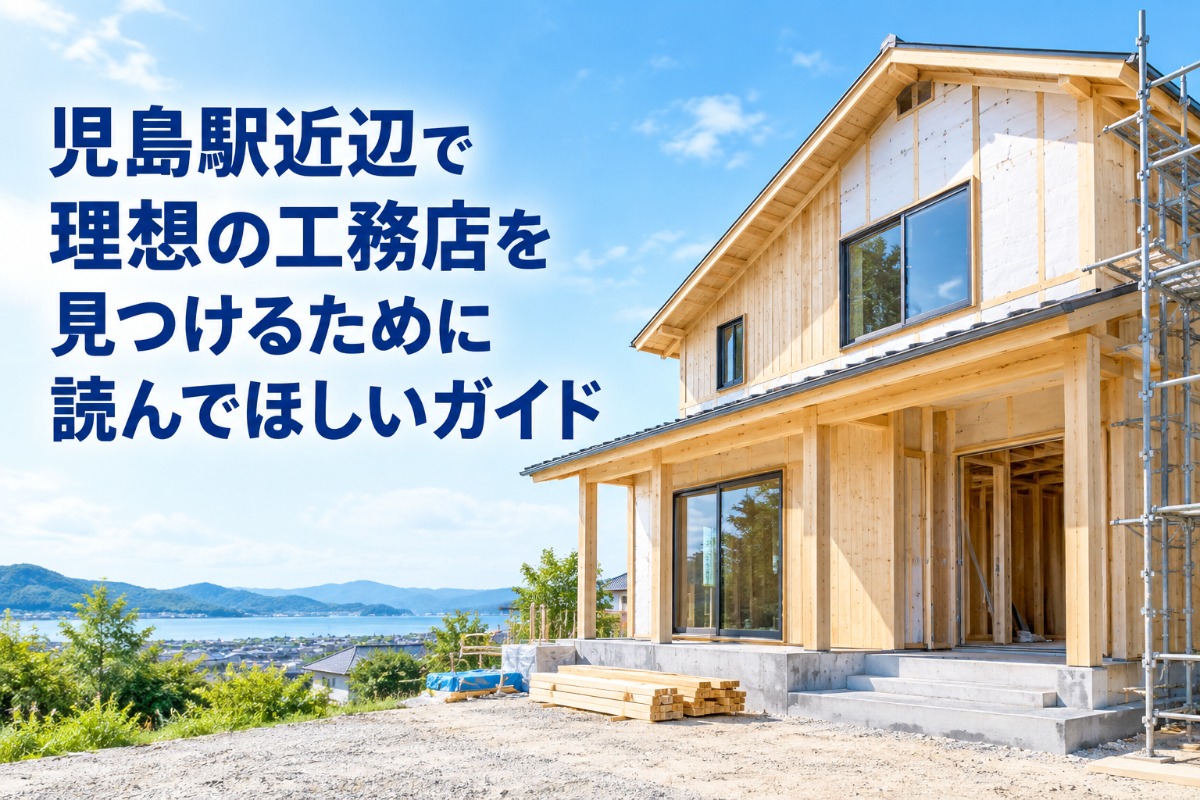 児島駅近辺で理想の工務店を見つけるために読んでほしいガイド