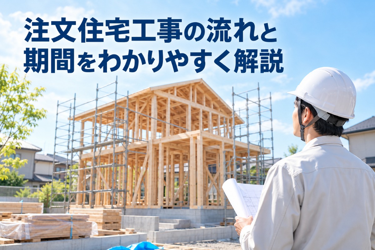 注文住宅工事の流れと期間をわかりやすく解説